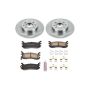 PowerStop KOE772 OE Stock Replacement Low-Dust Ceramic Brake Pad and Rotor Kit
