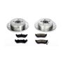 PowerStop K2197 Z23 Daily Driver Carbon-Fiber Ceramic Brake Pad and Drilled & Slotted Rotor Kit