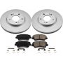 PowerStop CRK7672 Genuine Geomet Coated Rotor and Low-Dust Ceramic Brake Pad Kit