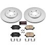 PowerStop CRK1614 Genuine Geomet Coated Rotor and Low-Dust Ceramic Brake Pad Kit