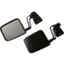 Kentrol 88-06 Jeep Wrangler YJ/TJ Mirror Kit Pair - Powdercoat Black