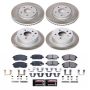 PowerStop K8674 Z23 Daily Driver Carbon-Fiber Ceramic Brake Pad and Drilled & Slotted Rotor Kit