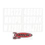 Hardline WHI350EC Boat Lettering Registration Kit 3 in. - 350 White Solid