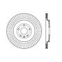 Stoptech 128.65137L Sport Cross Drilled Brake Rotor - Front Right
