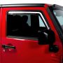 Putco 480228 07-18 Jeep Wrangler JK - Front Only Element Chrome Window Visors