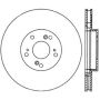 StopTech 02-15 Acura RSX / 02-15 Honda Civic Cryo Slotted & Drilled Left Front Rotor