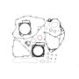 Vertex Pistons 808989 Vertex Gaskets 17-18 Honda CRF450R Complete Gasket Kit