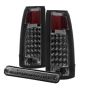 SPYDER 9032752 Xtune Yukon Denali 99-00 LED Tail Lights w/ 3rd LED Brake Light Smoked ALT-JH-CCK88-LED-SET-SM