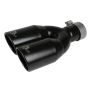 aFe Power 49T25374-B12 MACH Force-Xp 409 Stainless Steel Clamp-on Exhaust Tip Black