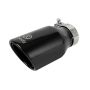 aFe Power 49T25404-B08 Takeda 409 Stainless Steel Clamp-on Exhaust Tip Black