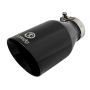 aFe Power 49T25454-B09 Takeda 409 Stainless Steel Clamp-on Exhaust Tip Black