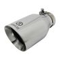 aFe Power 49T25454-P09 Takeda 304 Stainless Steel Clamp-on Exhaust Tip Polished