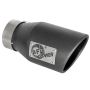 aFe Power 49T30451-B091 MACH Force-Xp 409 Stainless Steel Clamp-on Exhaust Tip High-Temp Metallic Black