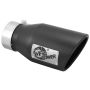 aFe Power 49T30451-B09 MACH Force-Xp 409 Stainless Steel Clamp-on Exhaust Tip Black