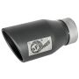 aFe Power 49T30452-B091 MACH Force-Xp 409 Stainless Steel Clamp-on Exhaust Tip High-Temp Metallic Black