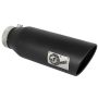 aFe Power 49T40601-B18 MACH Force-Xp 409 Stainless Steel Clamp-on Exhaust Tip Black