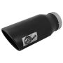 aFe Power 49T40602-B15 MACH Force-Xp 409 Stainless Steel Clamp-on Exhaust Tip Black