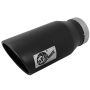 aFe Power 49T50702-B15 MACH Force-Xp 409 Stainless Steel Clamp-on Exhaust Tip Black - Left - Exit