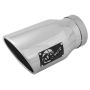 aFe Power 49T50702-P12 MACH Force-Xp 304 Stainless Steel Clamp-on Exhaust Tip Polished - Left - Exit