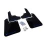Rally Armor MF2-UR-BLK/BL Black Mud Flap/Blue Logo