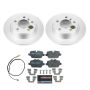PowerStop ESK6664 Genuine Geomet Coated Rotors, ECE-R90 Brake Pads + Hardware Kit