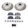 PowerStop SC1084 Semi-Coated Rotor and Low-Dust Ceramic Brake Pad Kit