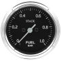 AutoMeter ST3303C Stack 52mm 0-1 Bar M10 Male Pro Stepper Motor Fuel Pressure Gauge - Classic