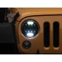 Raxiom 97-18 Jeep Wrangler TJ/JK Axial Series 13-LED Headlights- Black Housing (Clear Lens)