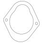 Cometic Gasket C15115 Cometic Ford 59A Flathead V8 .094in Cork Distributor Coil Base Gasket - 1945-1948