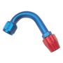 Russell Performance -12 AN Red/Blue 120 Degree Full Flow Hose End (1-1/2in Centerline Radius)