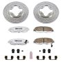 PowerStop K697-26 Z26 Street Performance Ceramic Brake Pad and Drilled & Slotted Rotor Kit