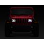 Raxiom 18-22 Jeep Wrangler JL/ JT 9-Inch LED Headlights w/ DRL and Halo- Black Housing (Clear Lens)