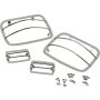 Kentrol 87-95 Jeep Wrangler YJ Light Guard Set 4 Pieces - Polished Silver