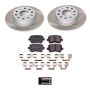 PowerStop SC5666 Semi-Coated Rotor and Low-Dust Ceramic Brake Pad Kit