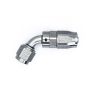 DeatschWerks 6-02-0819 6AN Female Flare Swivel 60-Degree Hose End CPE Anodized DW Titanium