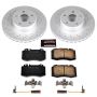 PowerStop CRK2932 Genuine Geomet Coated Rotor and Carbon-Fiber Ceramic Brake Pad Kit