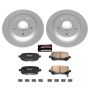 PowerStop CRK4569 Genuine Geomet Coated Rotor and Low-Dust Ceramic Brake Pad Kit