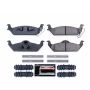 PowerStop Z23-963 PowerStop - Z23 Daily Driver Carbon-Fiber Ceramic Brake Pads with Hardware Kit