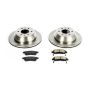 PowerStop KOE2050 OE Stock Replacement Low-Dust Ceramic Brake Pad and Rotor Kit