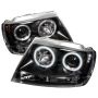 SPYDER 5011121 Projector Headlights - CCFL Halo - Black
