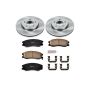 PowerStop KOE2090 OE Stock Replacement Low-Dust Ceramic Brake Pad and Rotor Kit