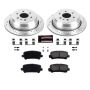 PowerStop K7127 Z23 Daily Driver Carbon-Fiber Ceramic Brake Pad and Drilled & Slotted Rotor Kit