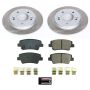 PowerStop SC8769 Semi-Coated Rotor and Low-Dust Ceramic Brake Pad Kit