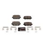PowerStop Z23-1766 PowerStop - Z23 Daily Driver Carbon-Fiber Ceramic Brake Pads with Hardware Kit