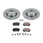 PowerStop KOE7811 OE Stock Replacement Low-Dust Ceramic Brake Pad and Rotor Kit