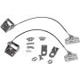 Kentrol 76-86 Jeep CJ Tailgate Pivot Latch Assembly Fiberglass Body CJ - Polished Silver