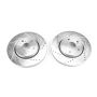 PowerStop JBR1757XPR PowerStop Evolution Performance Drilled, Slotted & Plated Brake Rotor Pair