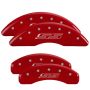 MGP 14241SSS5RD 4 Caliper Covers Engraved Front & Rear Gen 5/SS Red finish silver ch