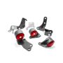 Innovative 88-91 Civic D-Series Black Steel Mounts 85A Bushings (Pre 92 Engine Hydro)