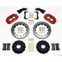 Wilwood 140-10616-DR Narrow Superlite 6R Front Hat Kit 13.06in Drill Red 65-82 Corvette C2/C3